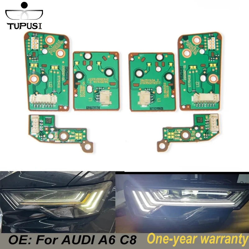 DRL Boards for AUDI A6 C8 2020 2021 2022 2023 Matrix LED Headlight Daytime Running Lights Running Light for