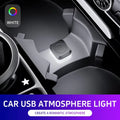 1pc Car USB Led Light mood lamp Plug Play Universal LED inte