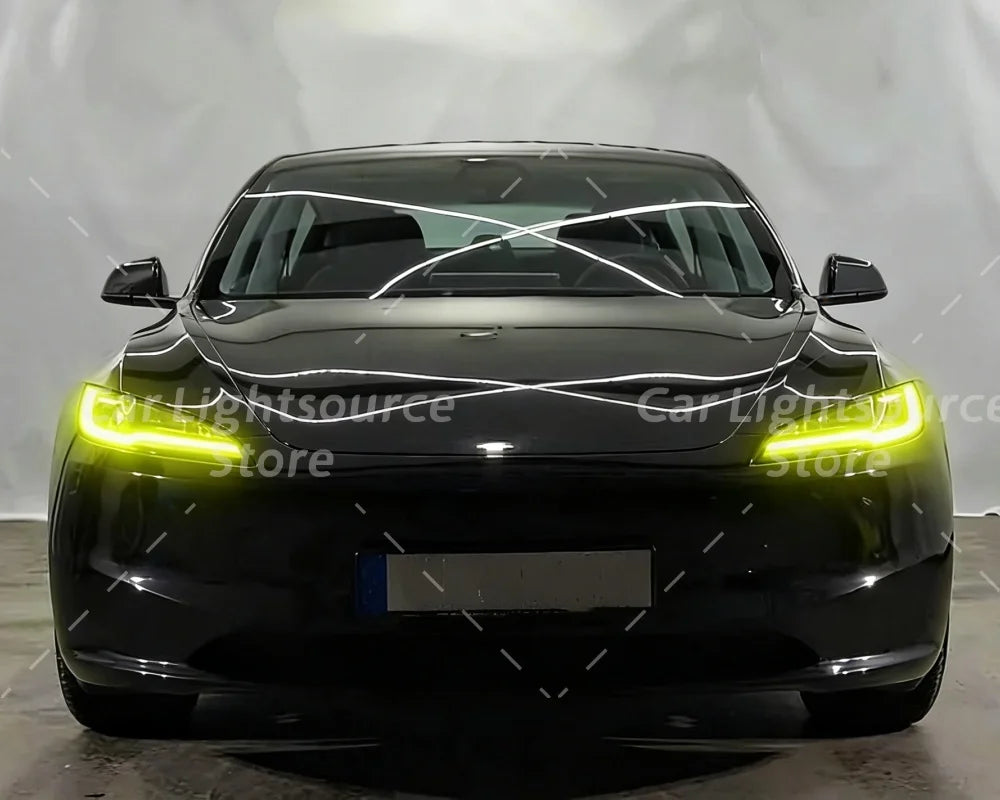 DRL Boards LED Angel Eyes For Tesla Model 3 2023 2024 LED Headlight Refit Daytime Running Light Chips