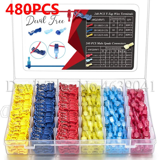 Heat Shrinkable Wire Connectors SST21 Waterproof Sleeve AWG22-18 Butt Electrical Splice Tinned Solder Seal Terminal