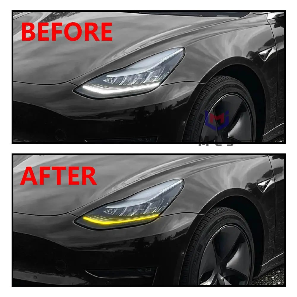 Angel Eyes LED DRL Light Source Chips Boards Daytime Running Light Replacement Parts Fit Tesla Model 3 Model
