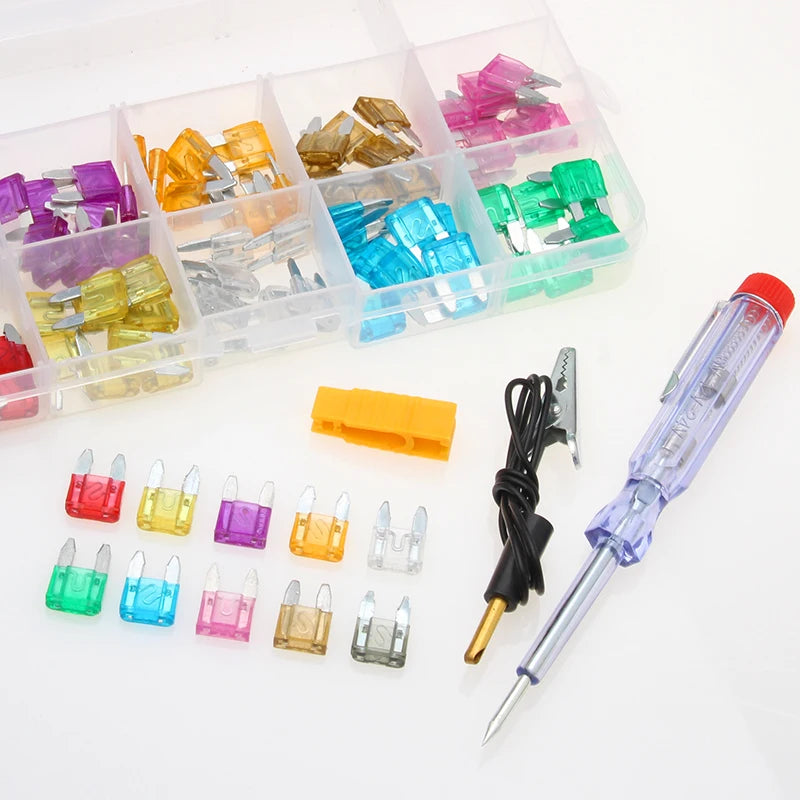 100/200Pcs Car Blade Fuse Assortment Kit Auto Truck Automoti