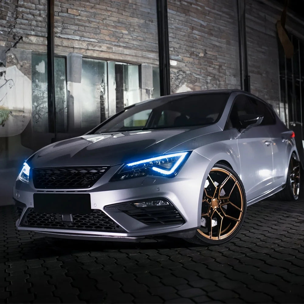Angel Eyes DRL Boards Daylight Lightsource 5F0941475A For Seat Leon MK3 2017-20 LED Headlight Daytime Running