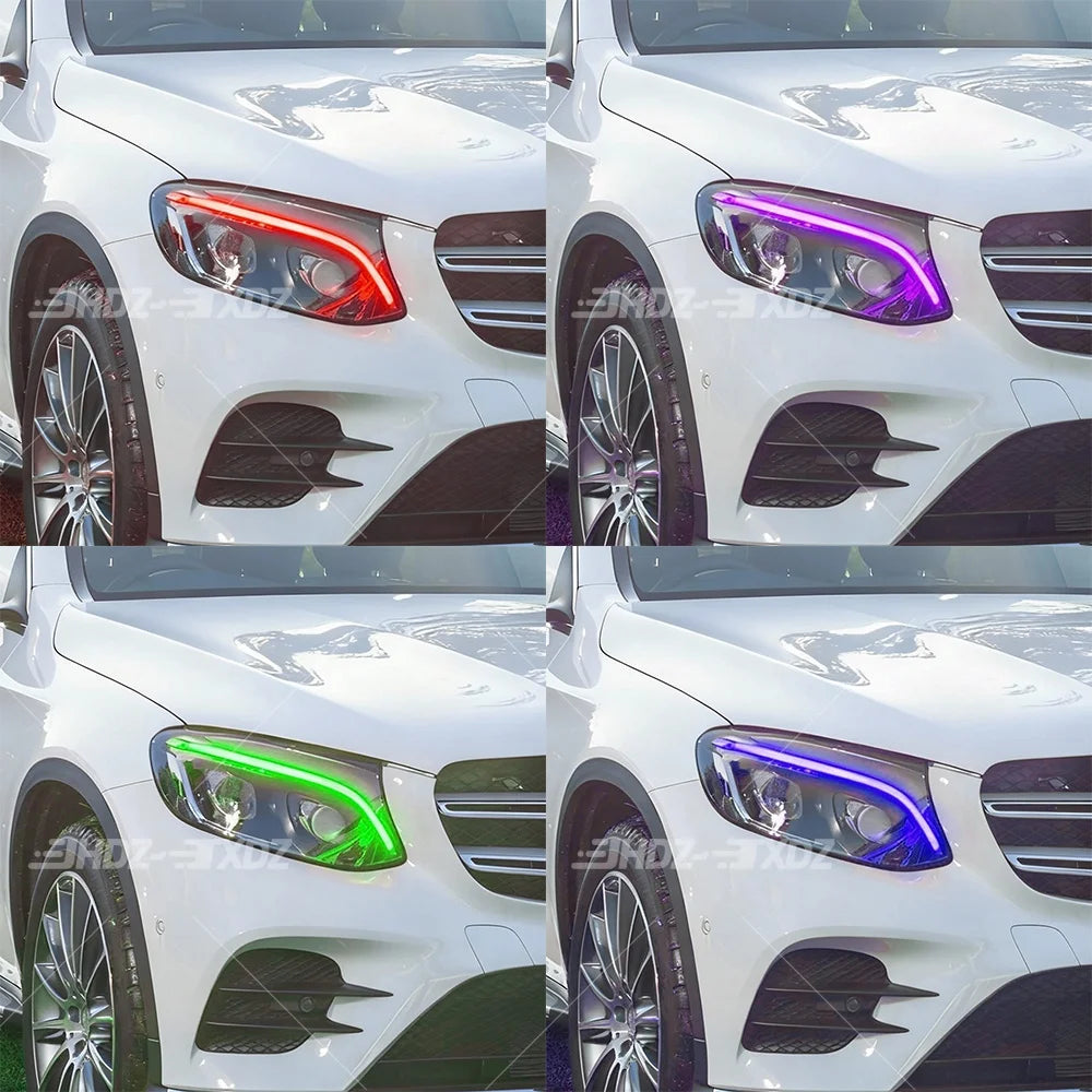 DRL LED Boards Lightsource Headlight Daytime Running Light Modules For Mercedes-Benz GLC W253 GLC250 GLC300