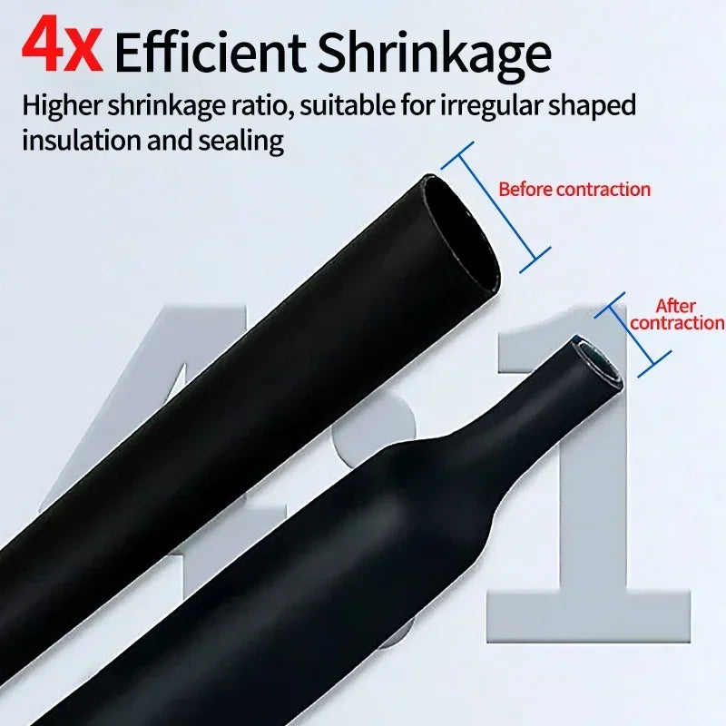 4 1 Heat Shrink Tube With Glue Thermoretractile Heat Shrinka