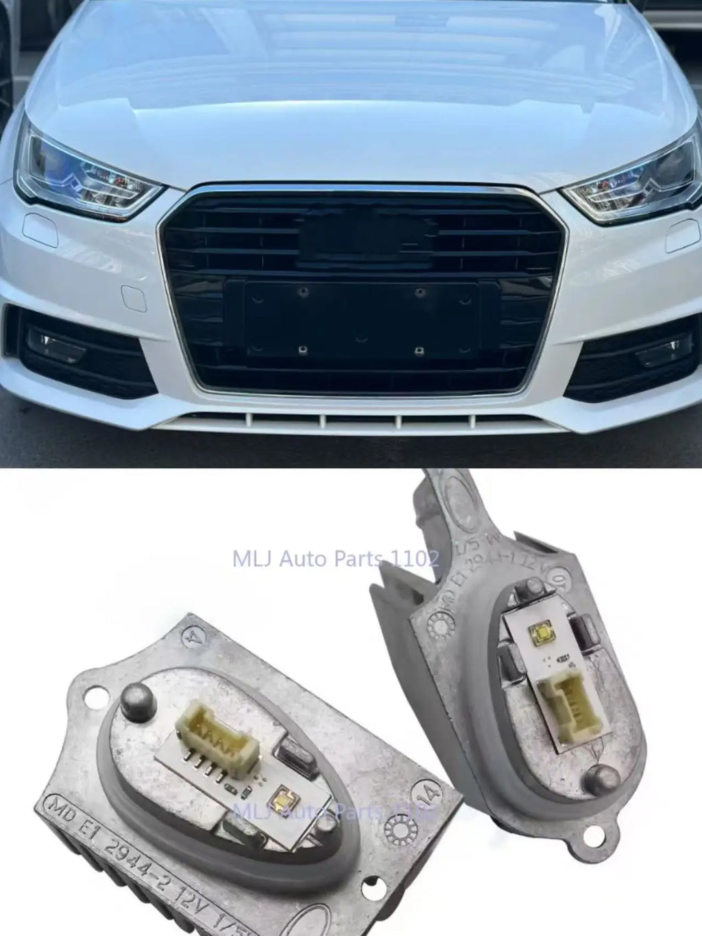 LED Headlight Module Unit 8X0 998 475 With Heat Sink Frontlamp Control MDE12644-2 12V for Audi S1 A1