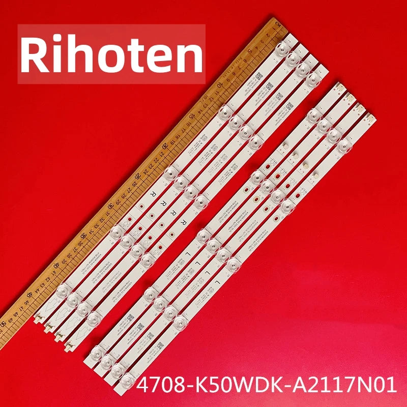 LED Backlight Strip for 8pcs/set LED strip 4708-K50WDK-A2117N01 K50WDK19 A2 for L50M5-RK 940mm 3v
