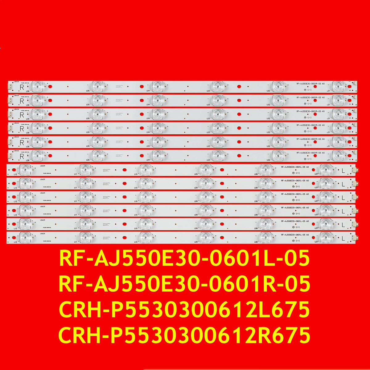 LED Strip for LC-55SFE7452K LC-55UI8762 LC-55CFE6241K LC-55CFE6452E LC-55CUF8372KS LC-55CUF8472ES