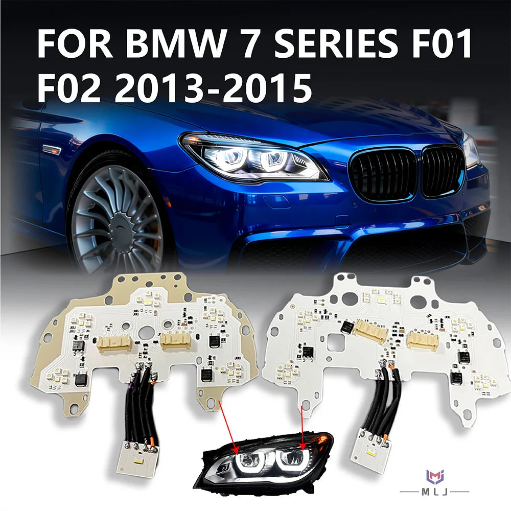 Headlight Lens Angel Eye Module High and Low Beam Light Source Chip DRL Board for BMW F02 F01