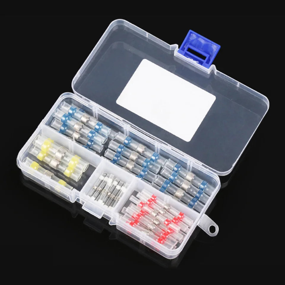 50pcs Pieces Waterproof Solder Seal Tin Ring Heat Shrink But