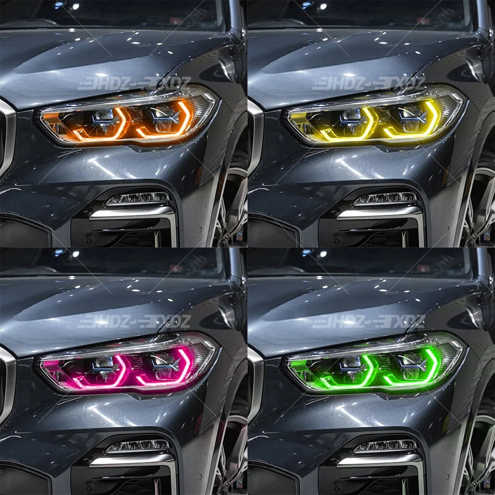 Angel Eye DRL LED Chips Lightsource For BMW G05 G06 X5 X6 F95 F96 2019-2022 Non-RGB Laser Headlight Daytime
