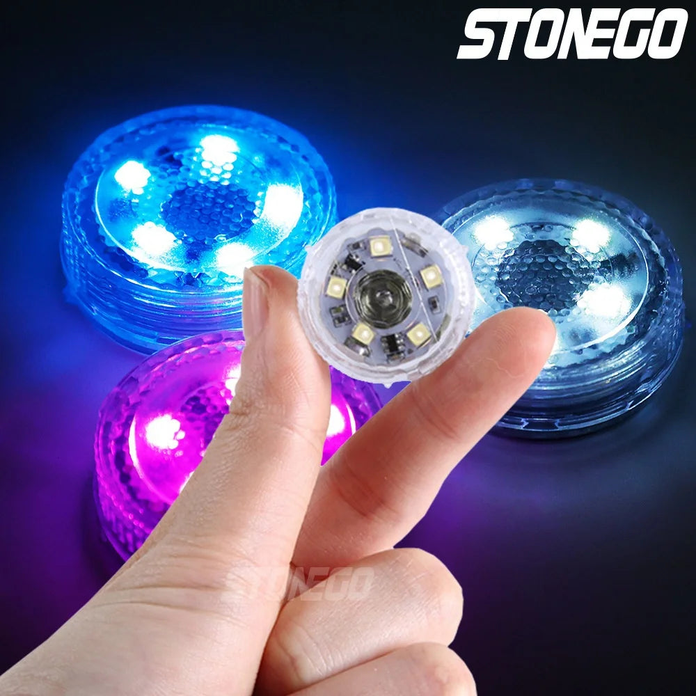 Mini Car Touch Switch LED Ambient Lamp - Portable Wardrobe L