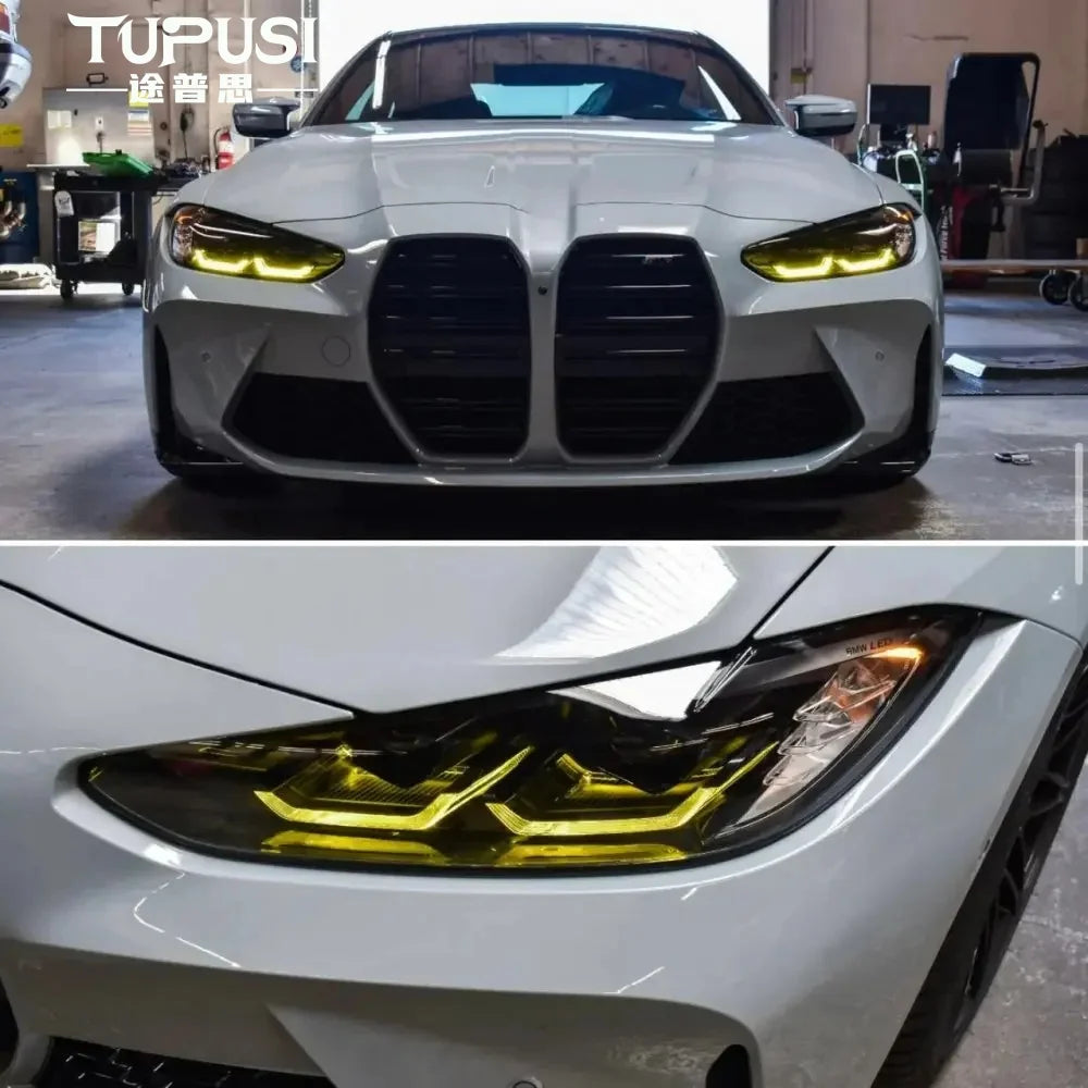 DRL LED Modules LOW EU Version For BMW 4 Series M3 M4 G80 G82 G83 G22 G23 G26 2021-2024 Daytime Running