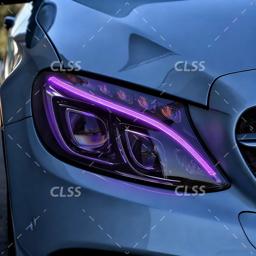 DRL LED Boards Lightsource For Mercedes-Benz C Class W205 C300 C350 2015-2018 Headlight Daytime Running Light