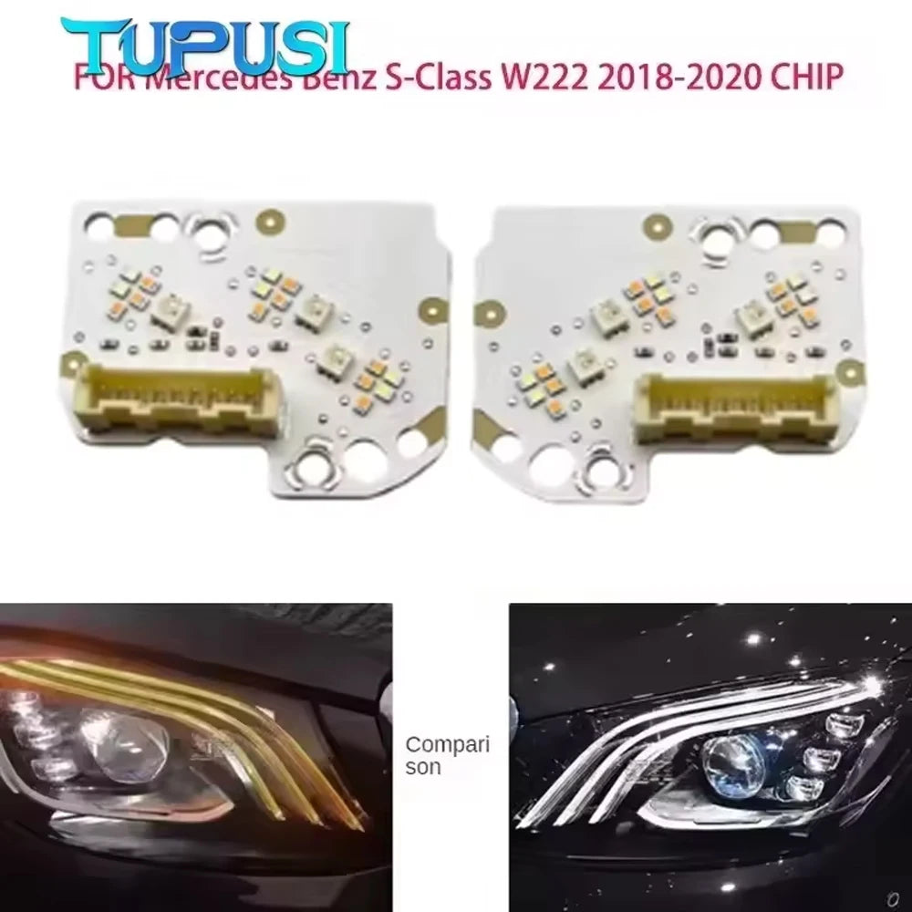 DRL Board for Mercedes S Class W222 2018 2019 2020 Daytime Running Light LED Module Angel Eyes Car Headlights