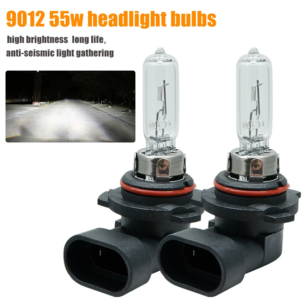 1/2Pcs HIR2 9012 LED Headlight Bulb High Power 12V 55W White Light Auto Headlamp Replacement Bulb Car Light Accessories