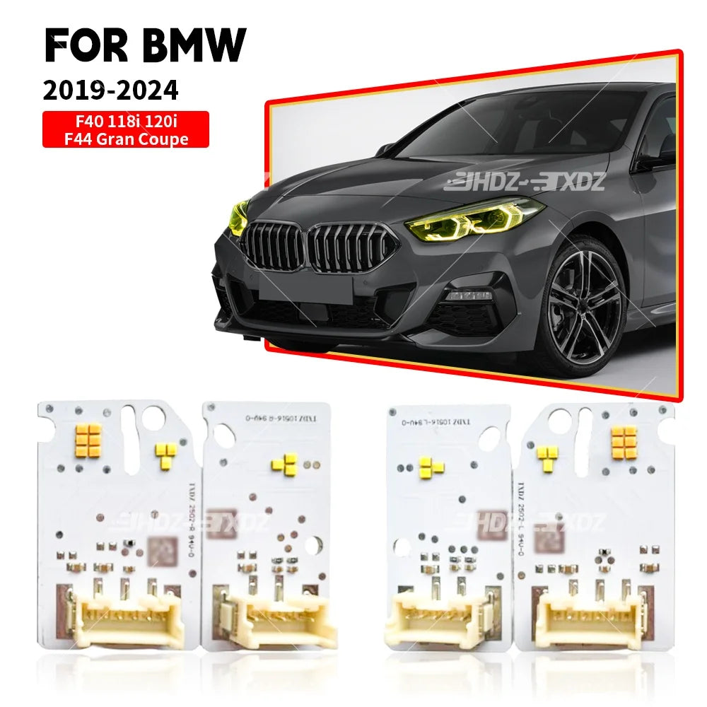 Angel Eye DRL Boards For BMW 1 2 Series F40 F44 2019-2022 Amber Blue Red LED Headlight Daytime Running Light
