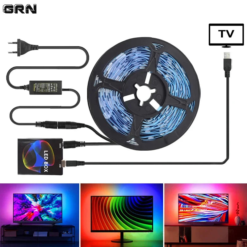 WS2812B TV Backlight LED Strip Ambient Lights 16 Million Pix