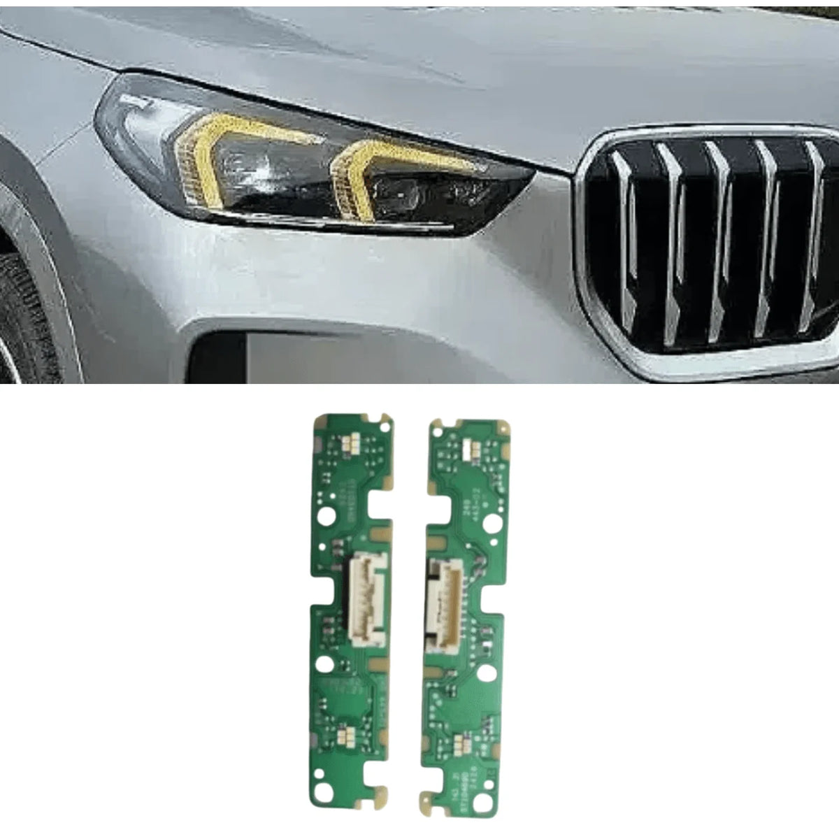 Angel Eye DRL PCB Boards For BMW U11 X1 U12 X2 2022 2023 LED Headlight White Daytime Running Light Module