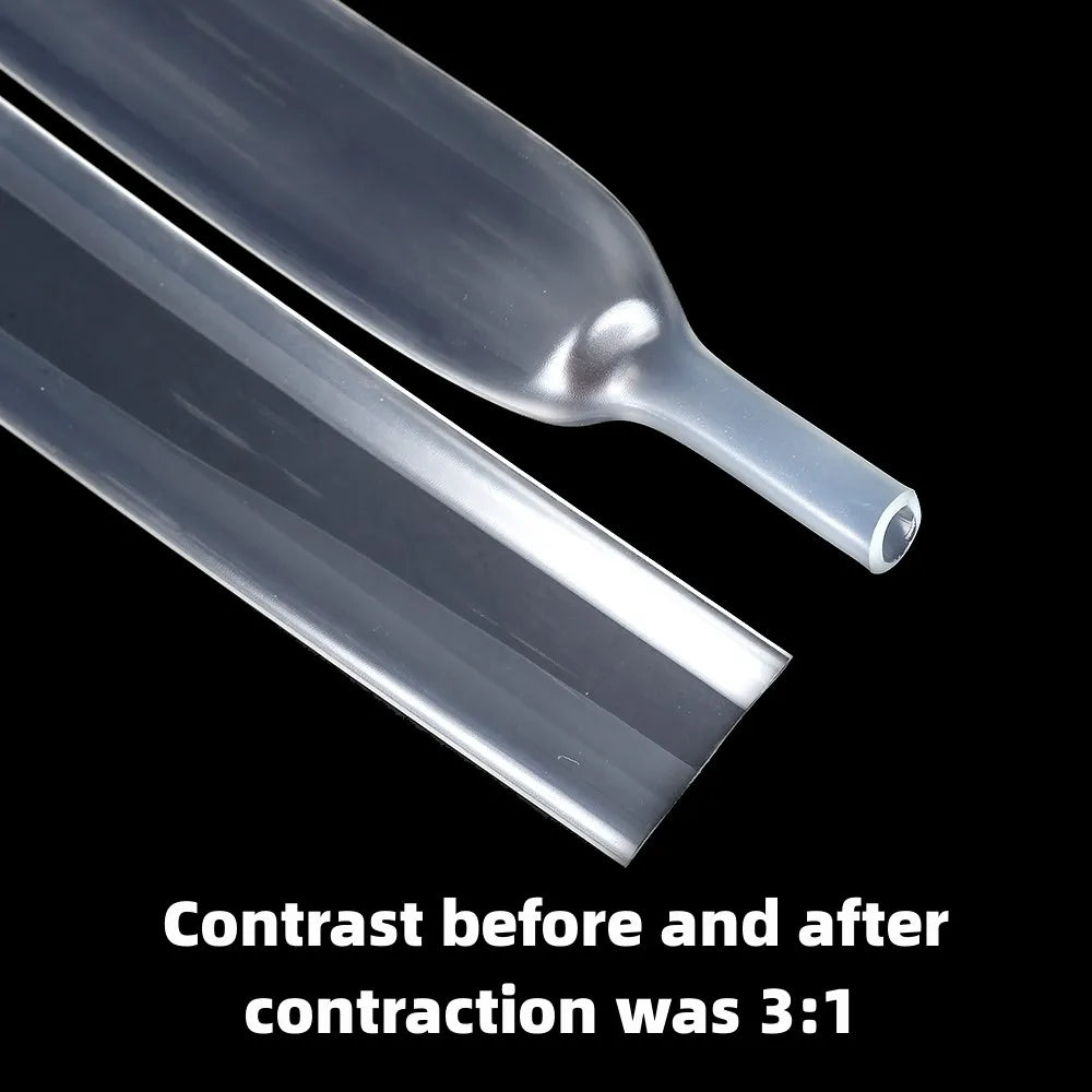 5M/lot Clear 3 1 Heat Shrink Tube Impermeable With Double Wa
