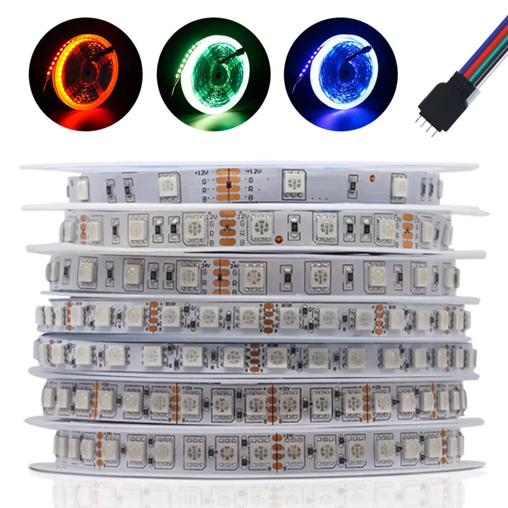 LED Strip 5050 DC 12V RGB Waterproof Flexible Neon Light Str