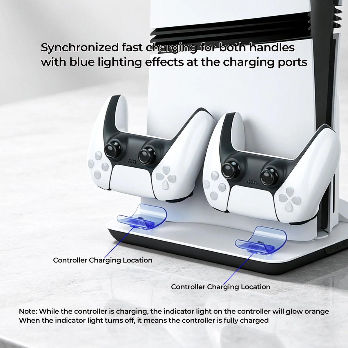 Multi-Functional Vertical Cooling Stand For PS5/PS5 Slim/PS5