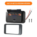 4-Port Car Charger Socket Adapter With Switch 12V/24V PD QC3.0 Fast Charging Splitter USB Outlet For Car Bus RV Truck Motorcycle