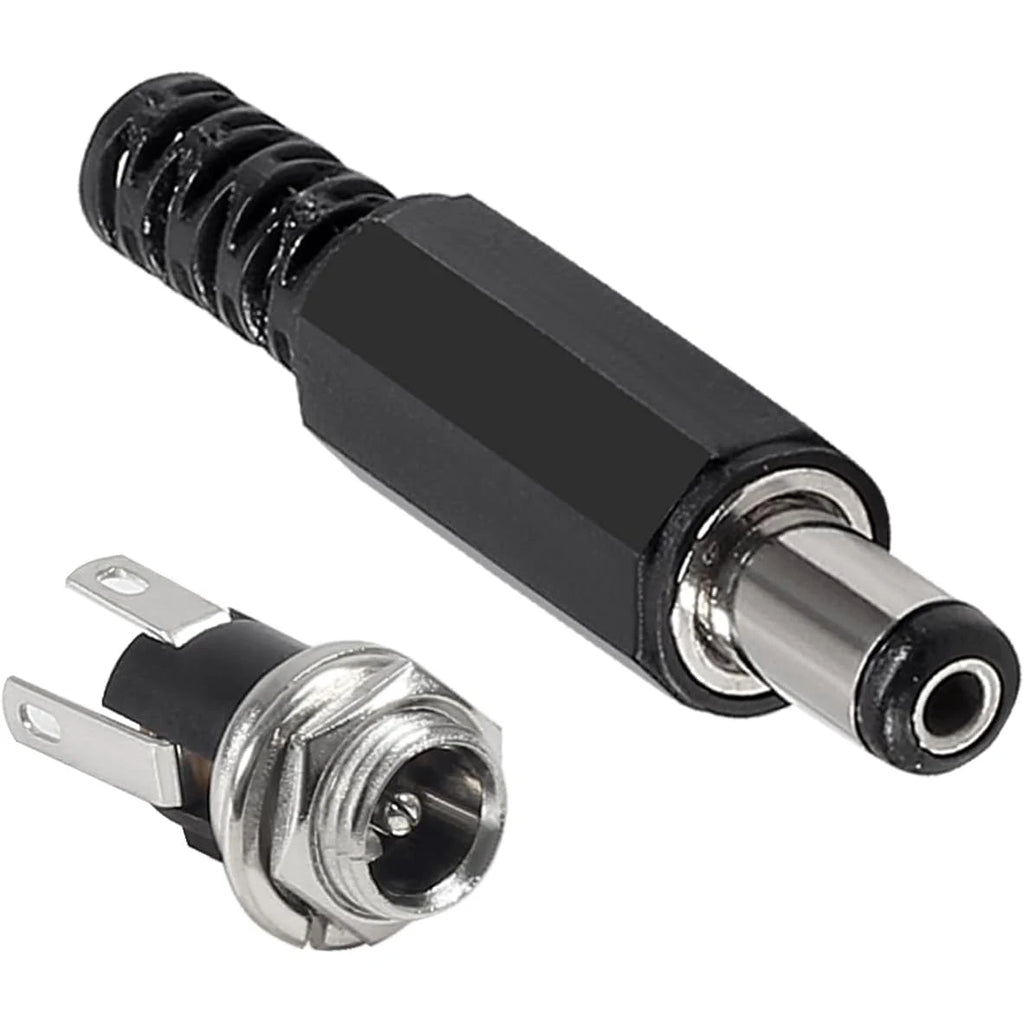 5SETS 5.5x2.1MM DC Power Plug Jack Female Panel Mount Connec