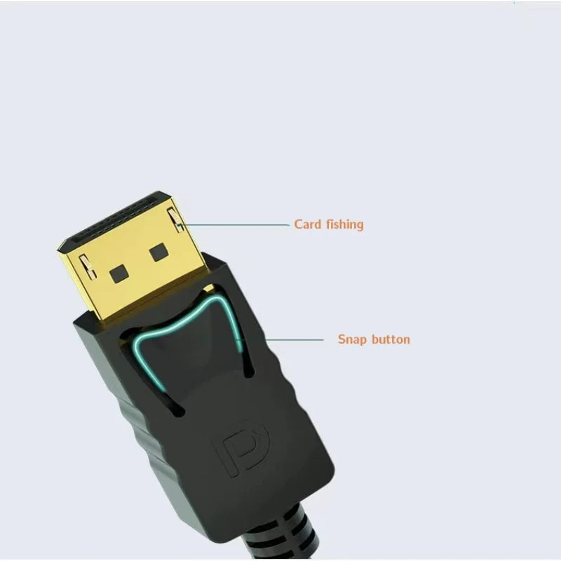 4K Ultra HD DisplayPort to AV Cable Connector High Speed Vid