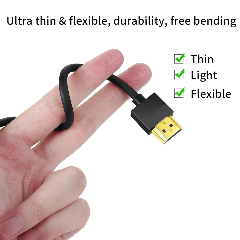 4K 60Hz 19+1 Core HD2.0 Cable Mini-HD/Micro-HD OD3.2 Ultra T