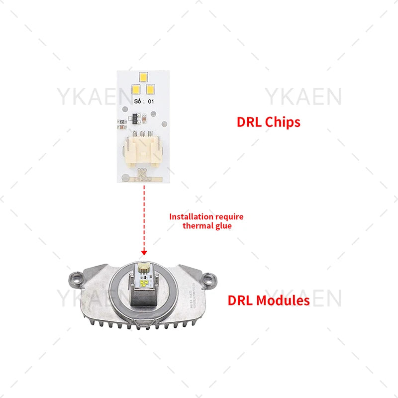 Angel Eye DRL Module For 12-15 BMW 3 Series F30 F31 F34 Xenon Headlight Daytime Running Lights Red Blue for