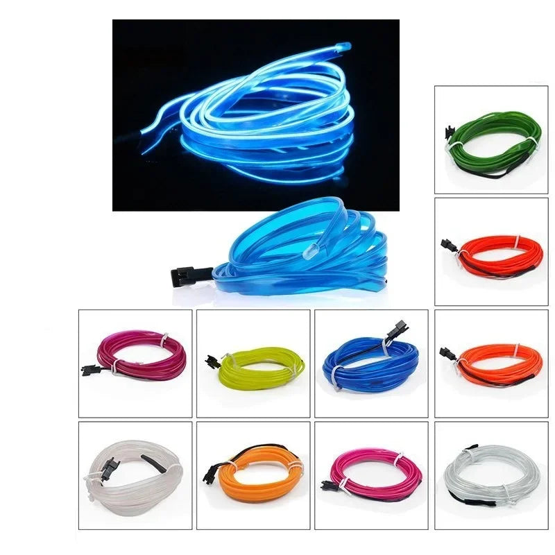 Car Interior Decorative Lamps Strips 1M 2M 3M 5M Atmosphere 