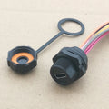 1pc Threaded TYPE C Waterproof Port IP67 Data Charging Jack 