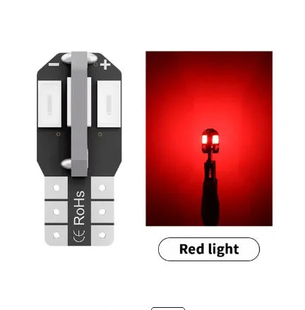 TCYATO 10PCS W5W T10 LED Bulbs Canbus 8SMD 12V LED Car Interior Map Dome Lights Parking Light Auto Signal Lamp