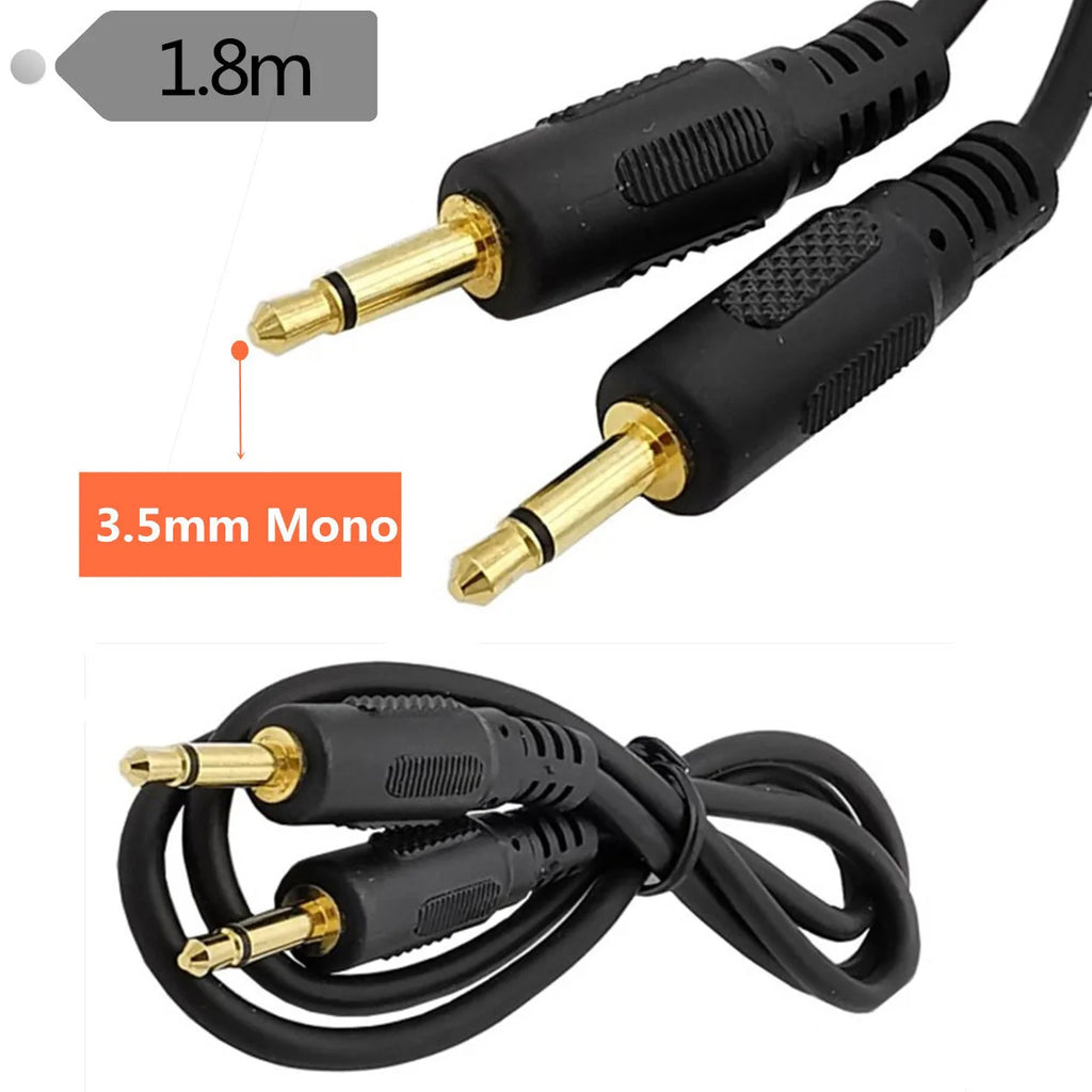 3.5mm 1/8 TS Monaural Mini Mono Audio Connector Male Cable 1