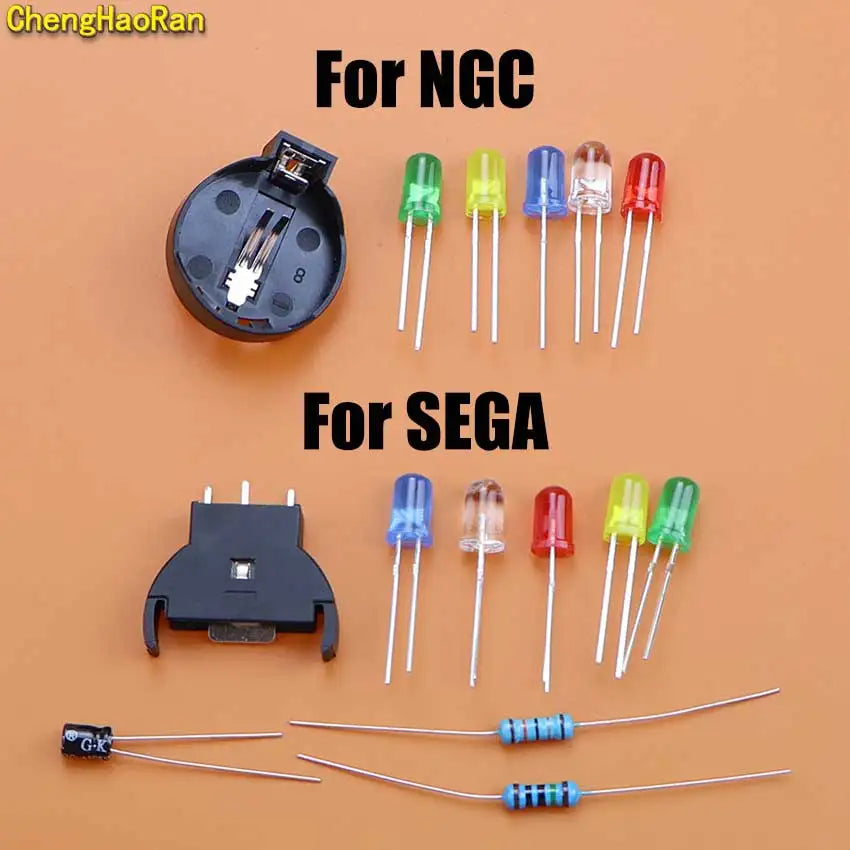 For SEGA Dreamcast DC Controller Ports PCB Power LED Kit Fus