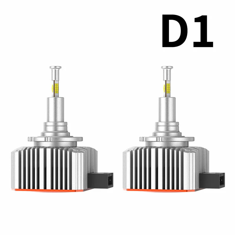 2PCS D1S D3S LED Headlight Bulbs 360 70W 900% Brighter 32 CSP Chips Canbus Error Free Plug&Play 6000K Auto HID Replacement 12V