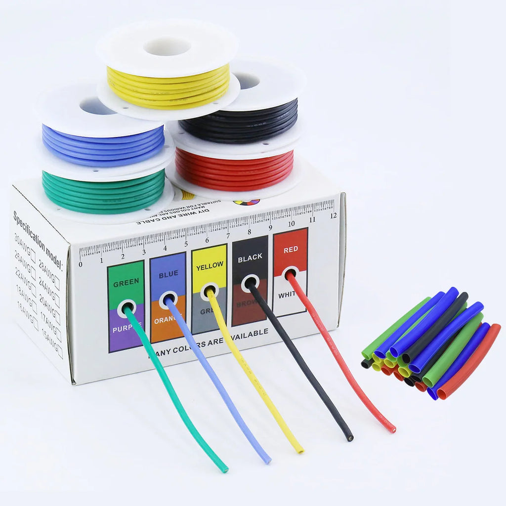 16/18/20/22/24/26/28 AWG Electric Wire with Heat Shrink Tubi