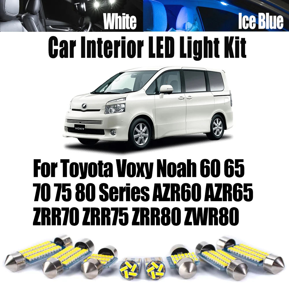 LED Interior Light Kit for Toyota ZRR80 AZR60 ZRR70 - Canbus Error-Free Interior Bulbs