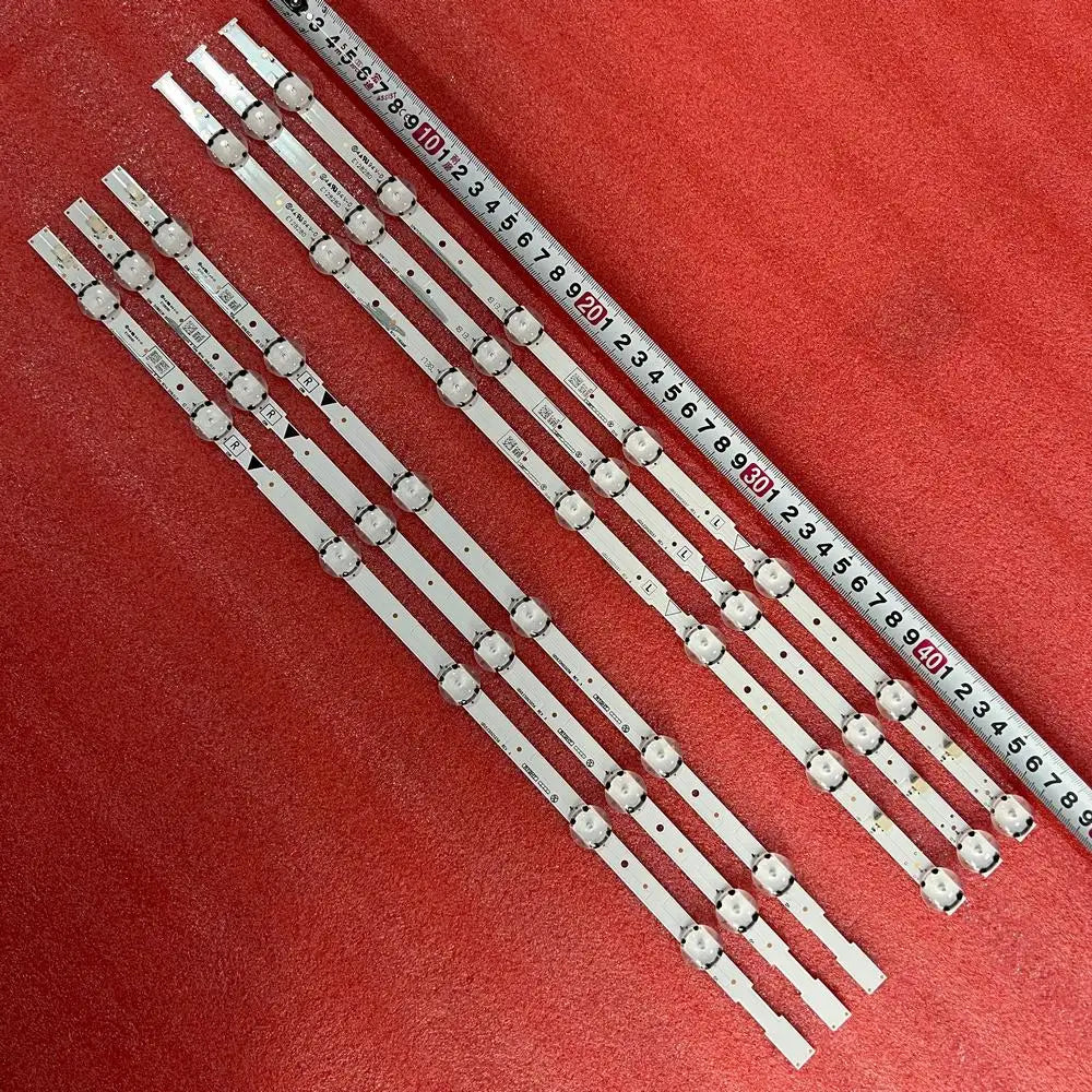 LED Strip for Sanyo 50inch TVE128280 FW50D36FB UDULED0GS056 UDULED0GS057 50W6S1P 50W7S1P - Replacement TV