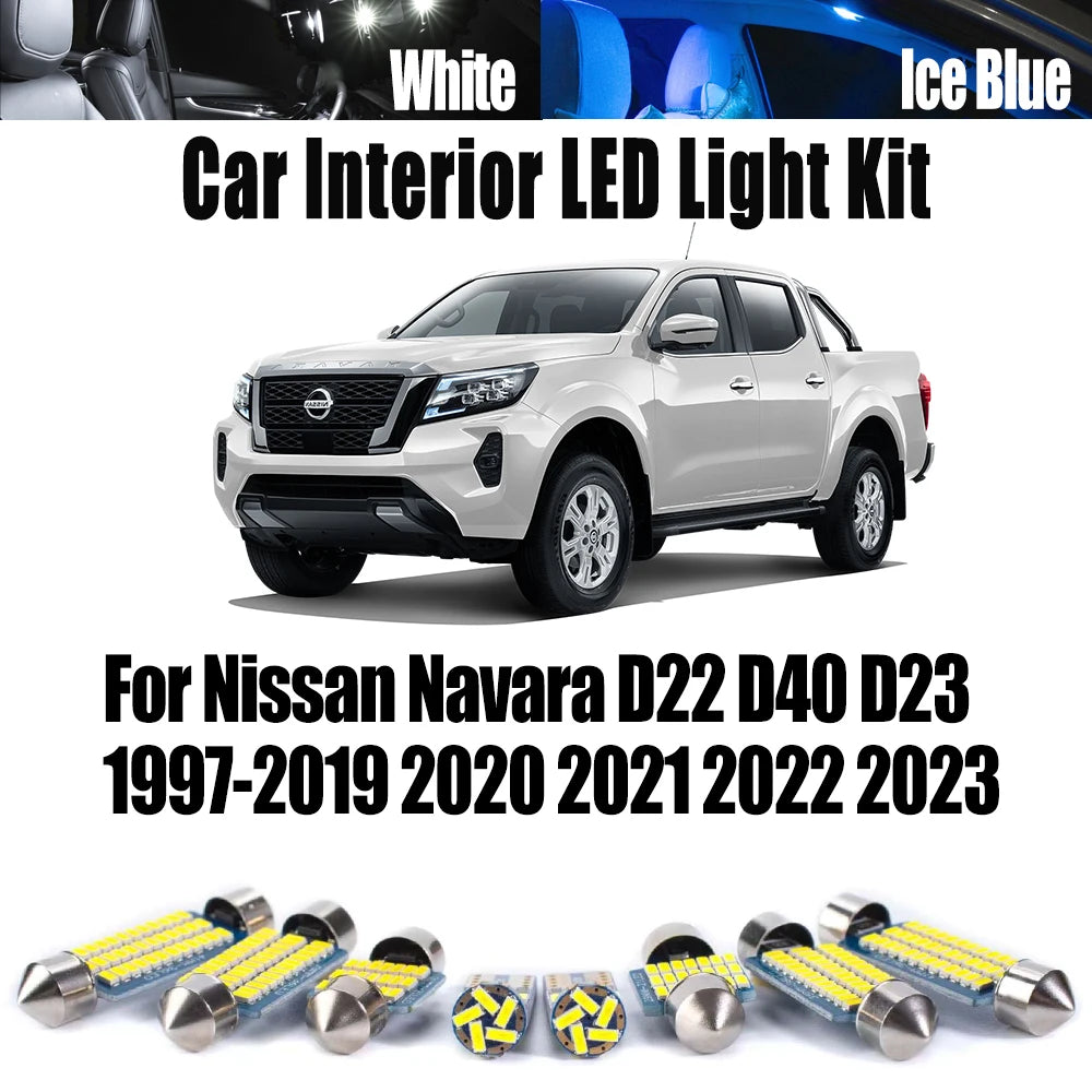 Bulb Kit For Nissan Navara D22 D40 D23 1997- 2020 2021 2022 2023 Car Accessories for Nissan D40 D23 D22