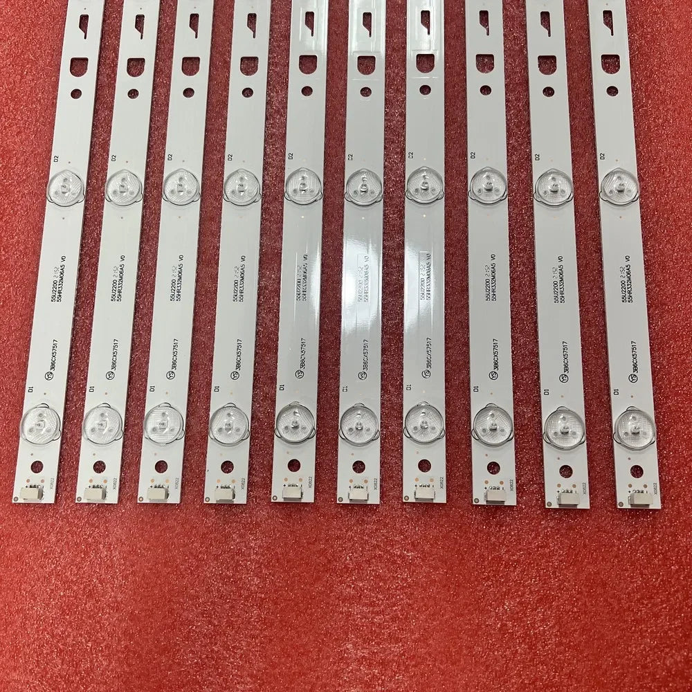 LED Backlight Strip for 10pcs/set LED Backlight Strip 7LED For Hitachi 55D1620 55R7 55U2200 55HR332M06A5 V1