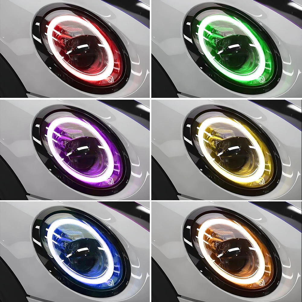 LED Headlight Daytime Running Light Refit Yellow Blue Red Angel Eyes DRL Superbright Daylight for MINI F54