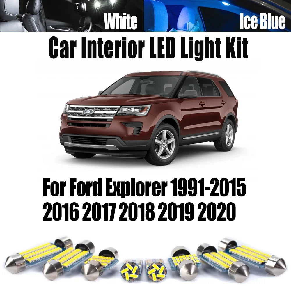 Bulbs Light Kit For Ford Explorer 1991- 2017 2018 2019 2020 Car Accessories for Ford 1991-2017