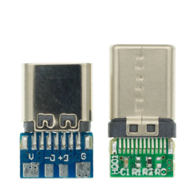 PLR 10pcs Type C Connector 24 Pins Male/Female Receptacle Ad