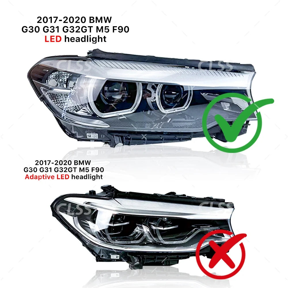 DRL Board Angel Eye Non-RGB For BMW 5 Series G30 G31 F90 M5 G38 2017-2020 LED Headlight Daytime Running Light