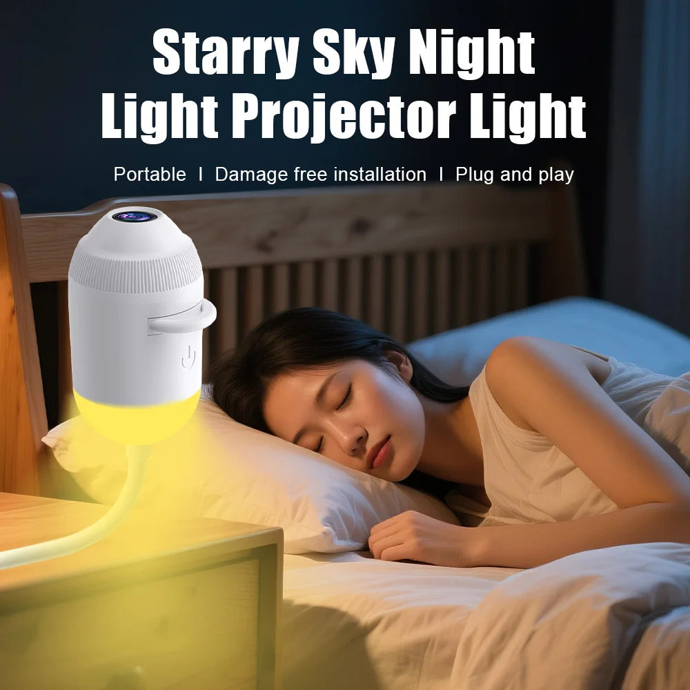 USB Starry Sky Projector Light Adjustable-Angle Car Ambient 