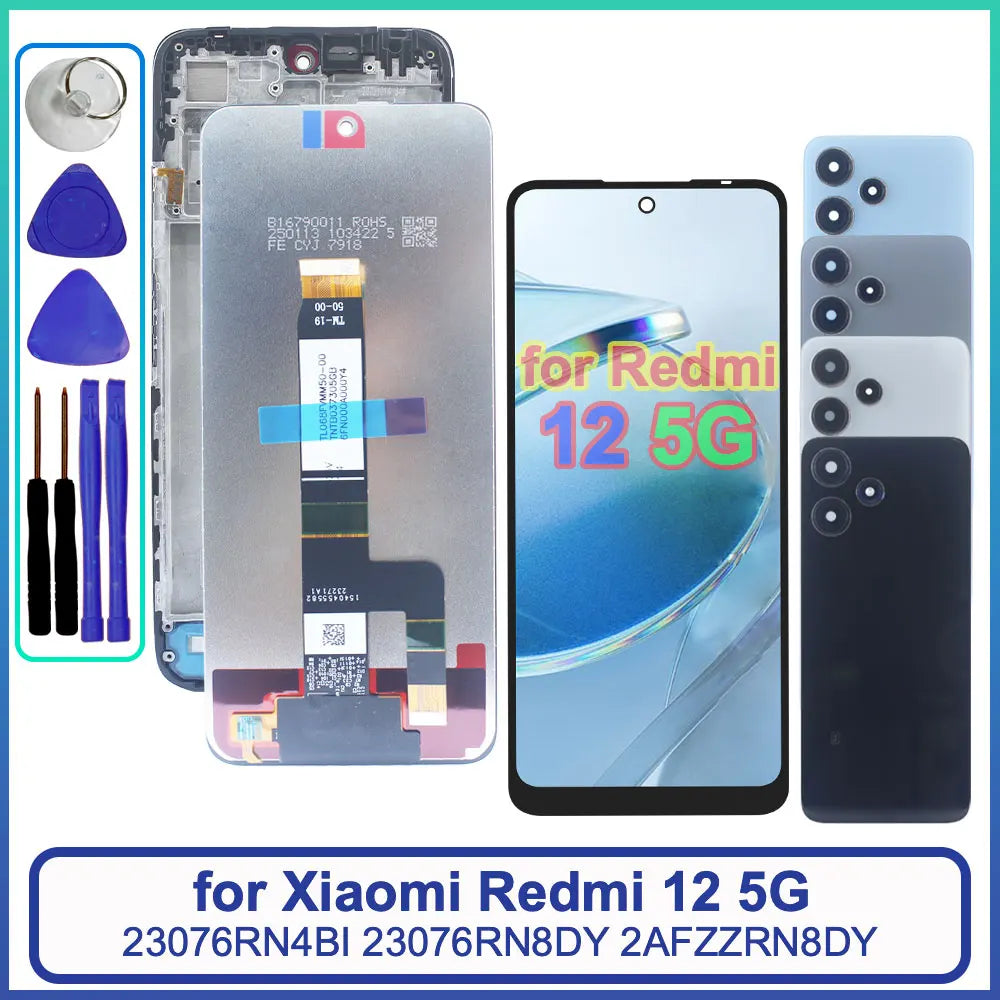 100% Tested LCD for Redmi 12 5G LCD Display Touch Screen Dig