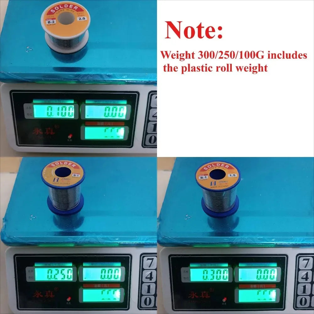 0.5mm-2.0mm 300g/250g/100g Rosin Core Flux Tin Solder Wire W