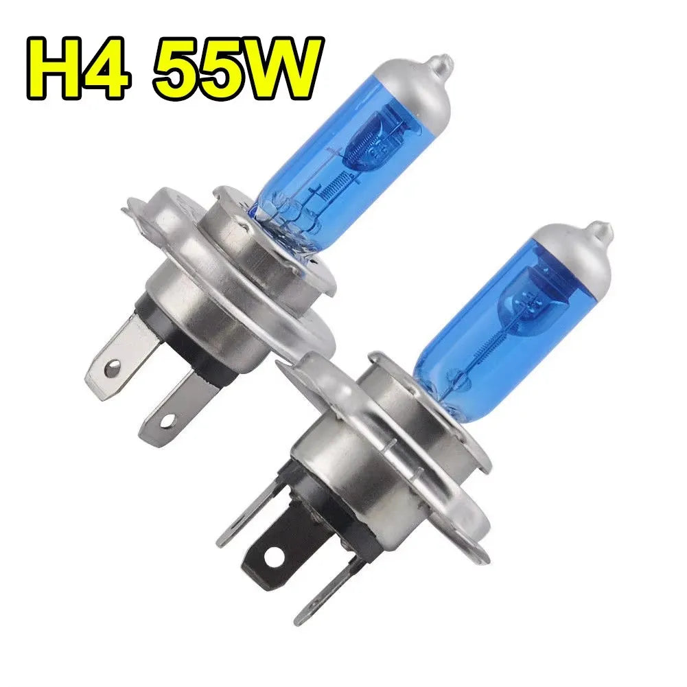 1/2pairs Car Auto Lamps Xenon Lamp Super Bright Halogen Car Headlight Super LED Bulbs White 12V H4 H7 Headlamps Kit 100W 6000K